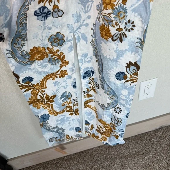 New REFORMATION Frankie Linen Dress in Reign Print NWT Wedding Women’s Size 2
